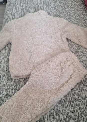 Krem Bebek Erkek Uzun Kollu Düğmeli Takım - Görsel 6