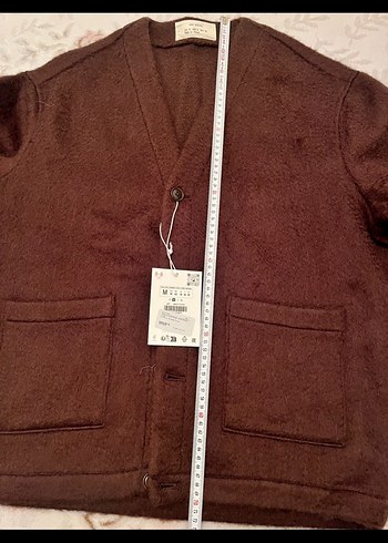 Düğmeli Kahverengi Erkek YÜN Ceket - Görsel 2