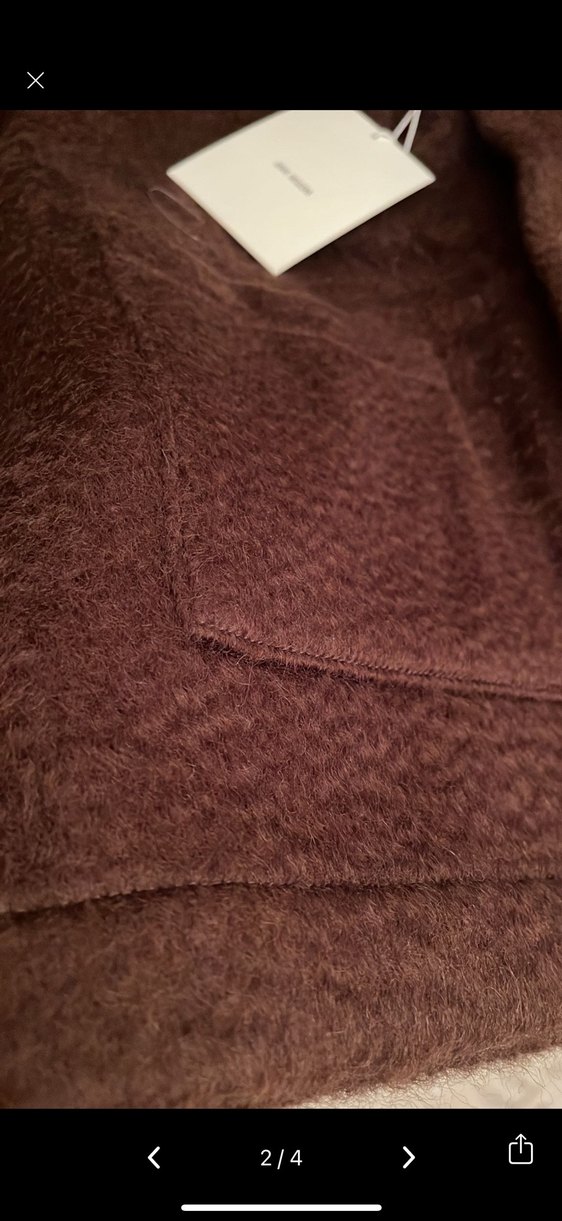 Düğmeli Kahverengi Erkek YÜN Ceket - Görsel 3