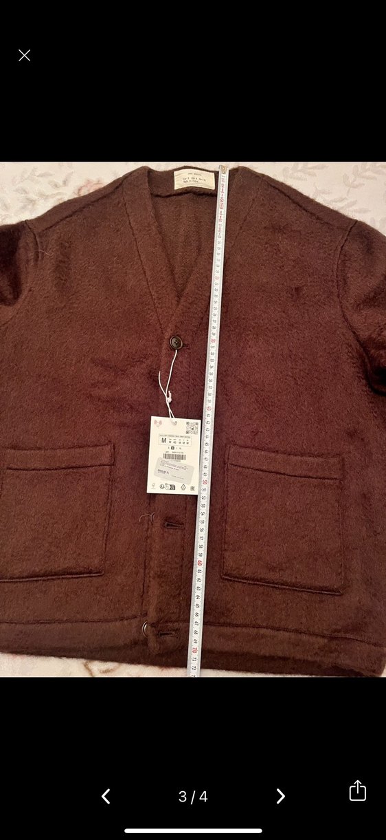 Düğmeli Kahverengi Erkek YÜN Ceket - Görsel 2