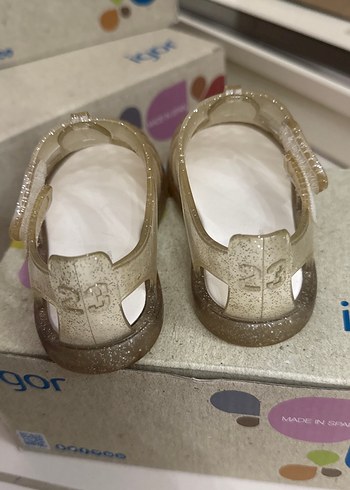 Kız Çocukları İçin şeffaf simli igor sandalet - Görsel 3