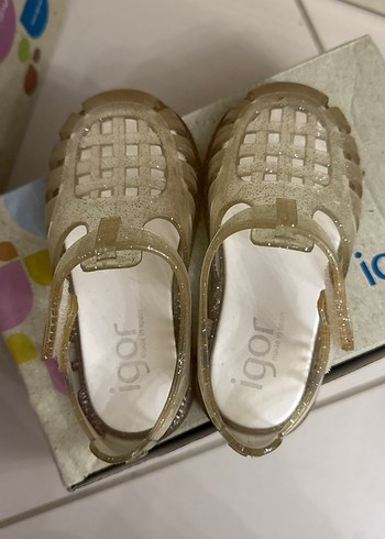 Kız Çocukları İçin şeffaf simli igor sandalet - Görsel 4