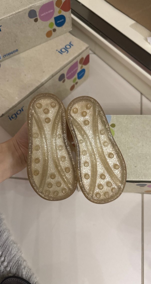 Kız Çocukları İçin şeffaf simli igor sandalet - Görsel 2