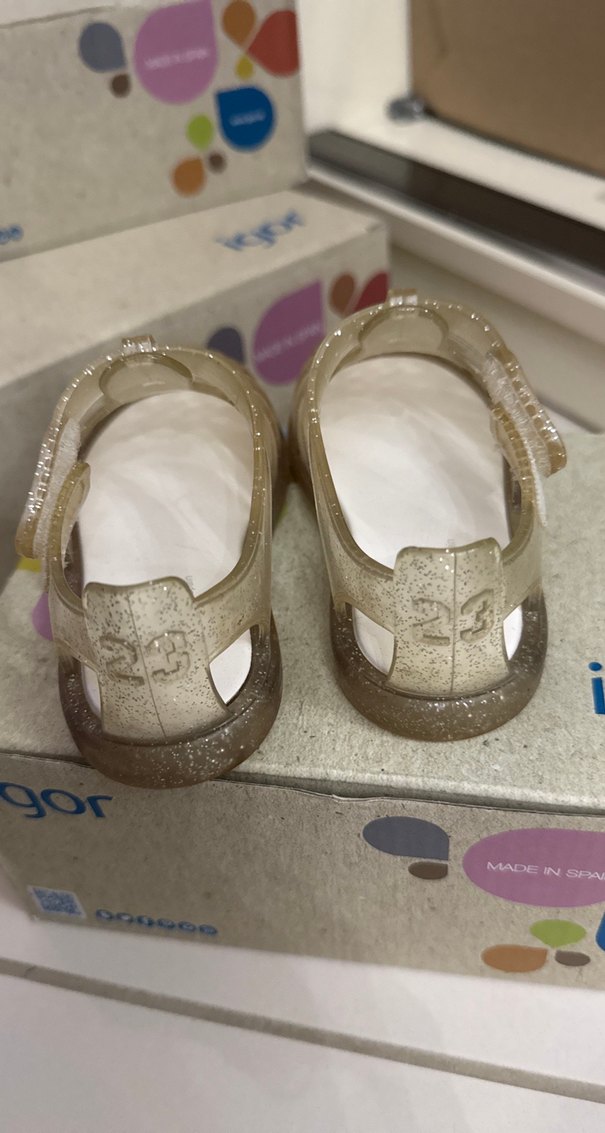 Kız Çocukları İçin şeffaf simli igor sandalet - Görsel 3