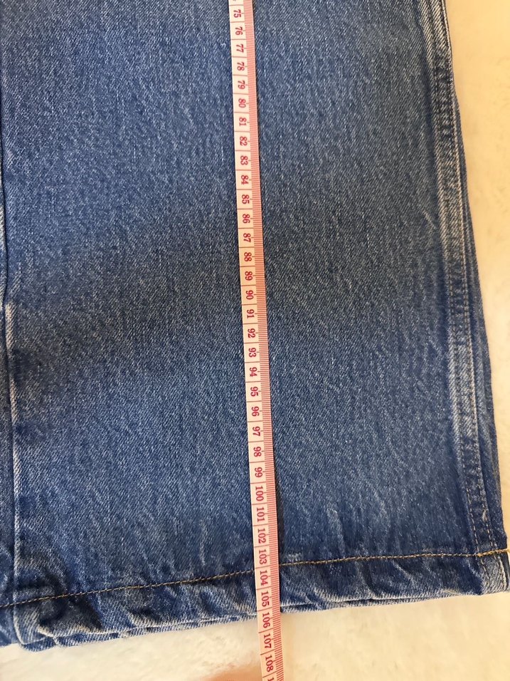 Düğmeli Gri erkek Denim Pantolon - Görsel 3
