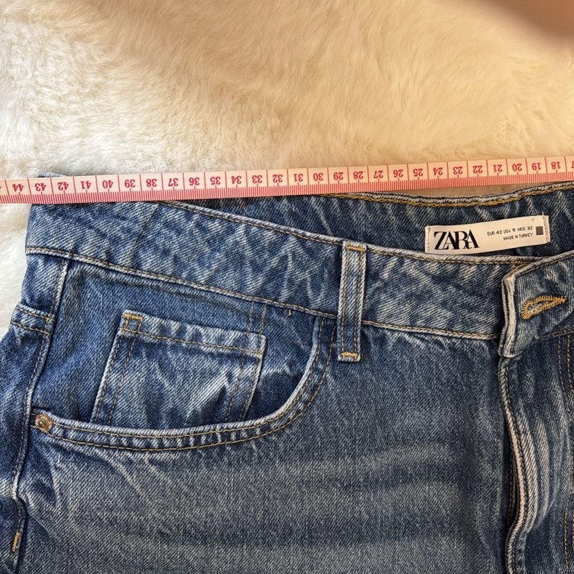 Düğmeli Gri erkek Denim Pantolon - Görsel 2