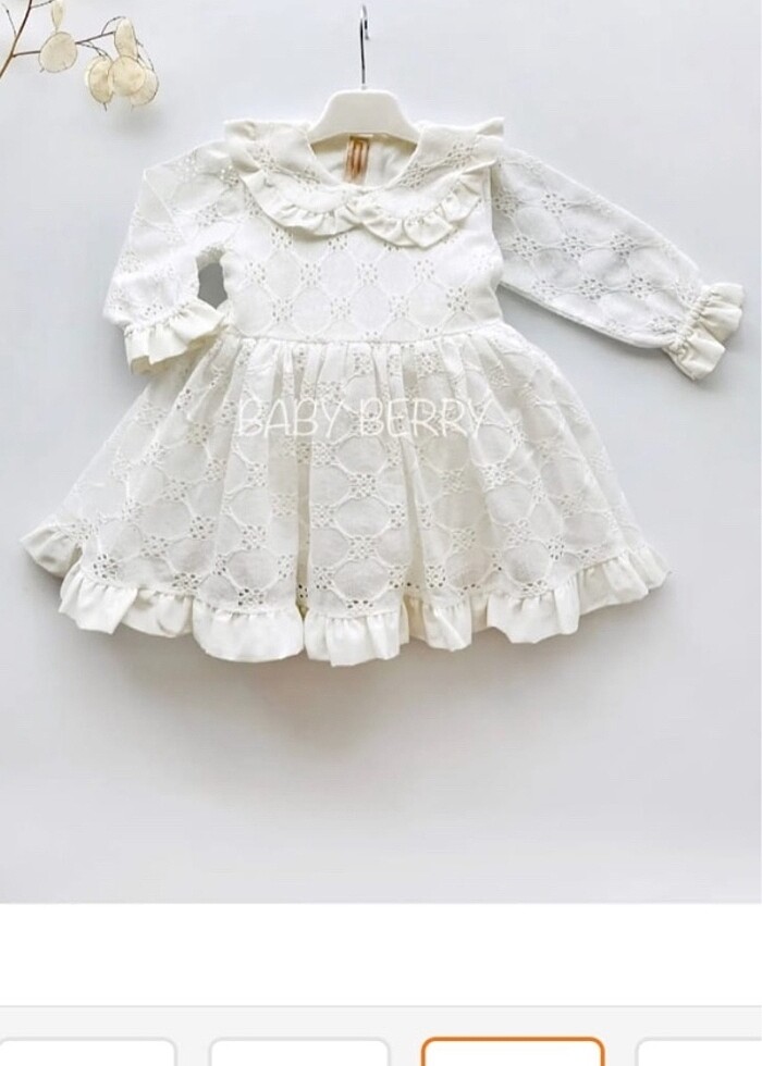 Beyaz fistolu özel gün bebek elbisesi satıldı - Görsel 2