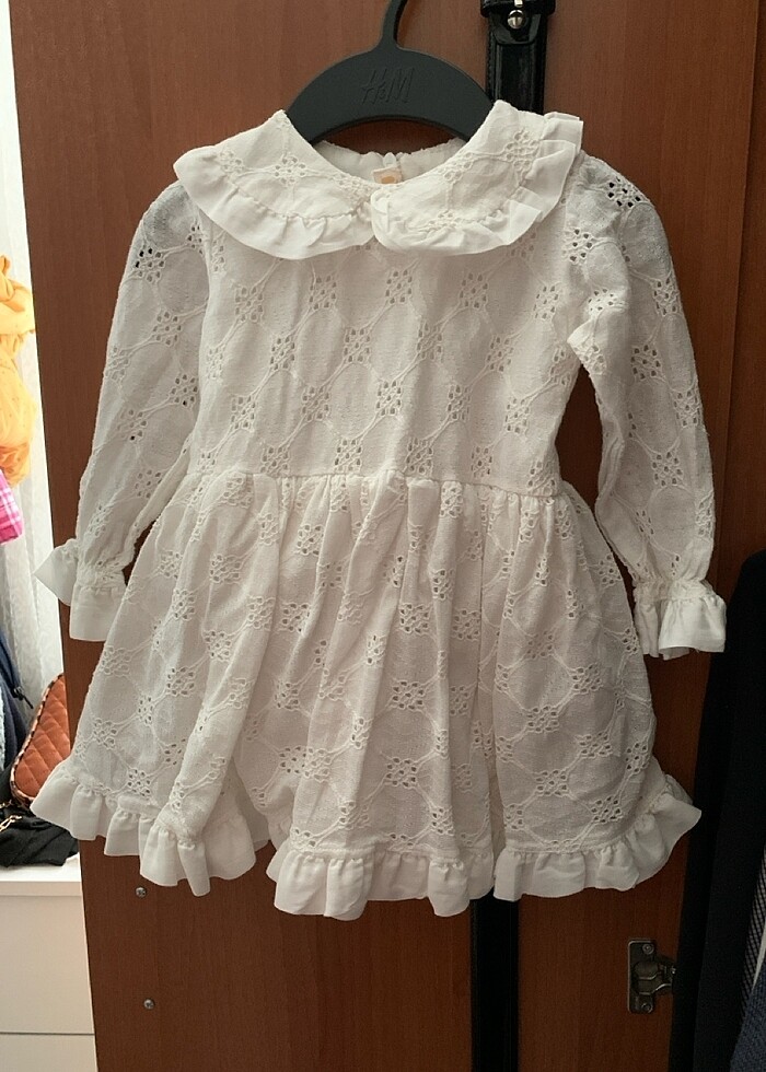 Beyaz fistolu özel gün bebek elbisesi satıldı - Görsel 3