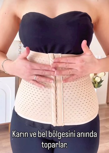 Bej Göbek ve Bel Bölgesi Toparlayıcı Korse - Görsel 2