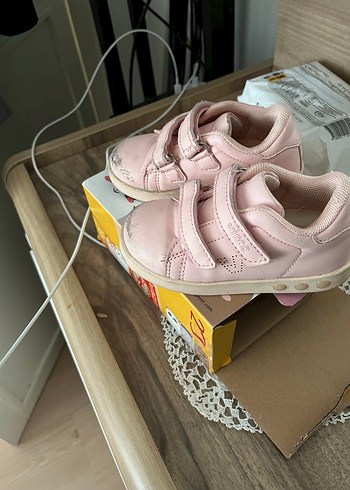 Beyaz ve pembe  Çocuk Spor Ayakkabı - Görsel 6