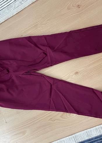 Mürdüm Kadın Pilili Kumaş Pantolon