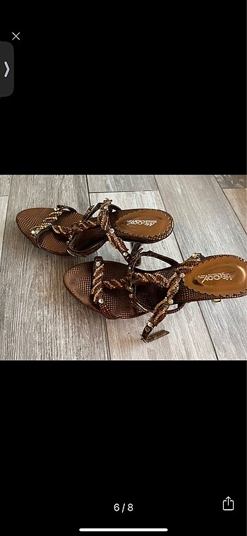 Melooy topuklu abiye ayakkabı - Görsel 6