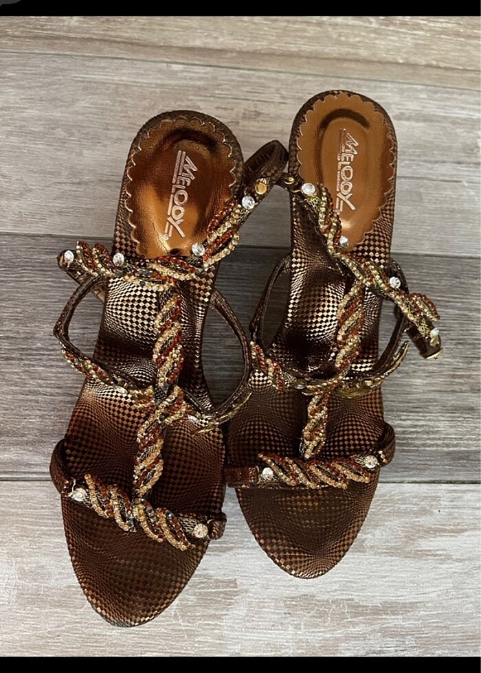 Melooy topuklu abiye ayakkabı - Görsel 2