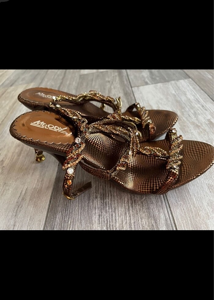 Melooy topuklu abiye ayakkabı - Görsel 4
