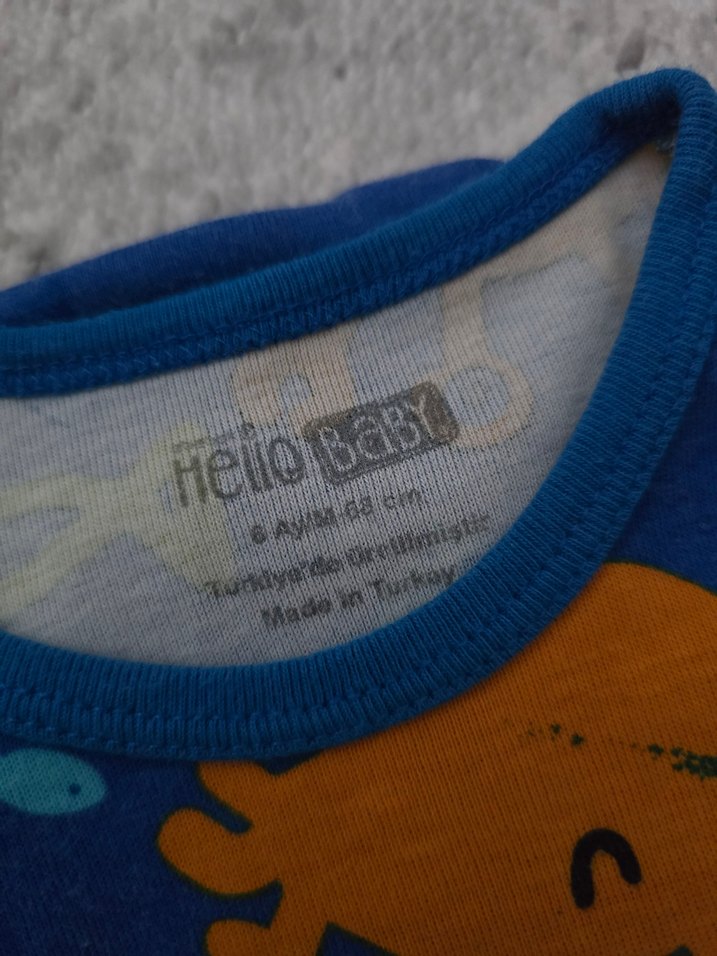 Renkli Desenli Kolsuz Bebek Body Seti - Görsel 4