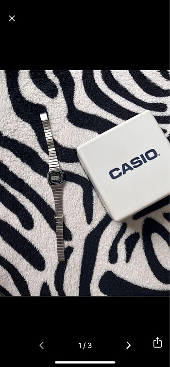Casio gümüş saat