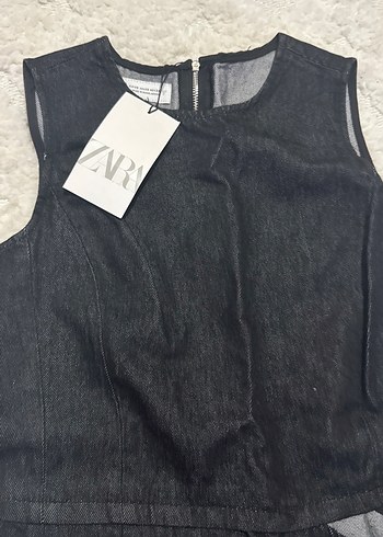 xs Beden Siyah Denim Midi Straplez Elbise