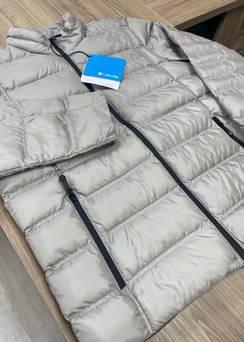 l Beden Columbia taş rengi Fermuarlı Erkek Mont