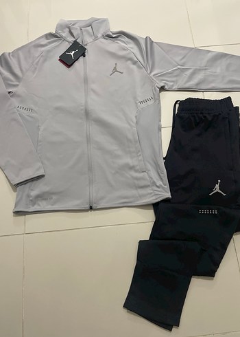 Nike Jordan Gri Fermuarlı Erkek Eşofman Takımı