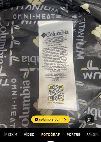 Columbia Columbia Siyah Erkek Mont