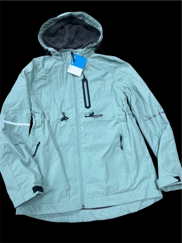 Columbia Turkuaz Kapüşonlu Rüzgarlık Mont - Görsel 2