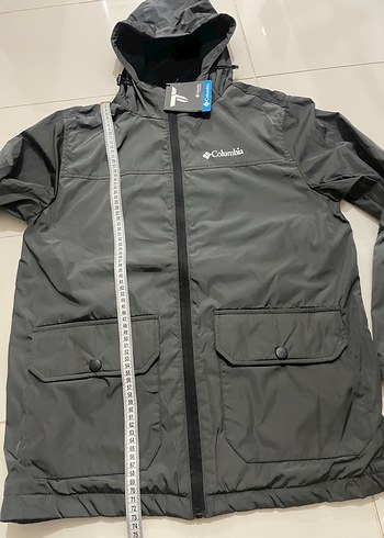 Columbia Gri Kapüşonlu Yağmurluk - Görsel 6