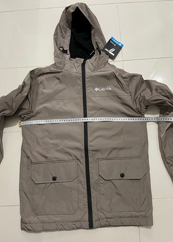 Columbia Açık Kahve Fermuarlı Erkek Yağmurluk - Görsel 6