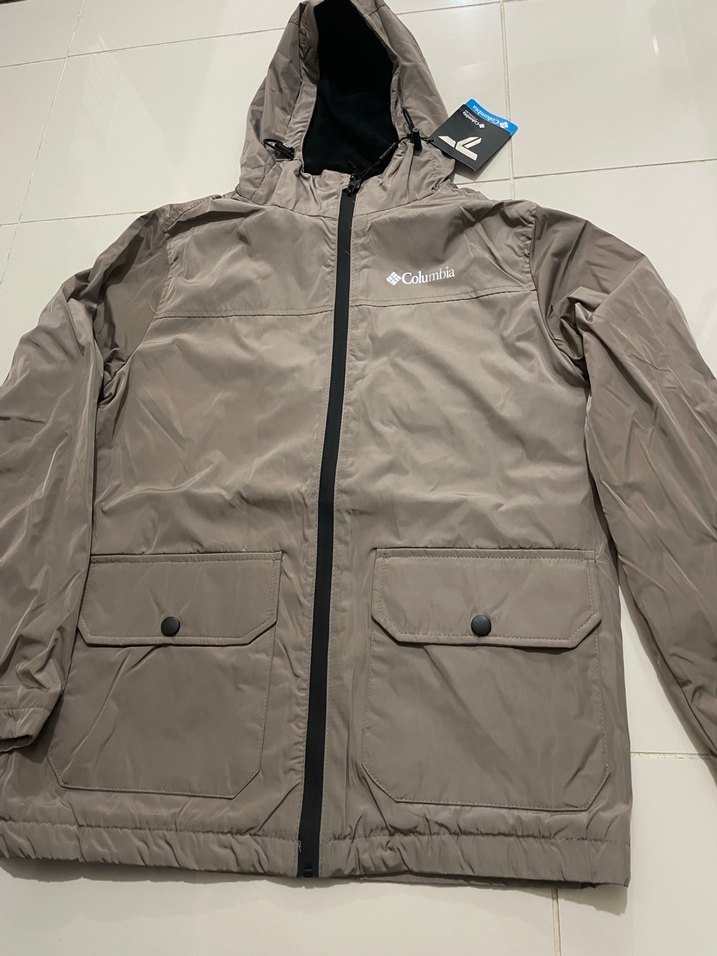 Columbia Açık Kahve Fermuarlı Erkek Yağmurluk - Görsel 3