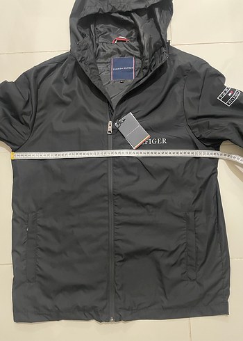 TOMMY HILFIGER Siyah Kapüşonlu İnce Mont - Görsel 6