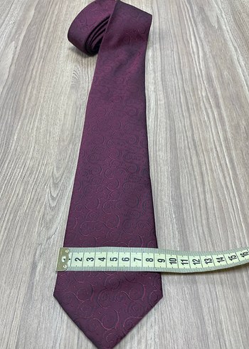 48 Beden bordo Renk C&A Marka Bordo Düğmeli Nakışlı Yelek ve Kravat