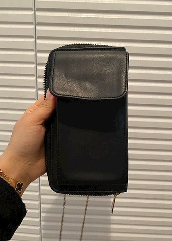 Siyah Deri Kadın Çanta - Görsel 2