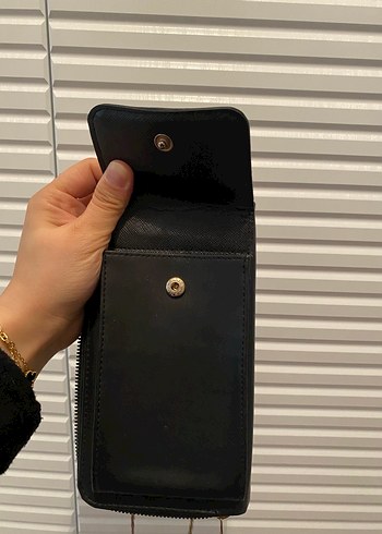 Siyah Deri Kadın Çanta - Görsel 3