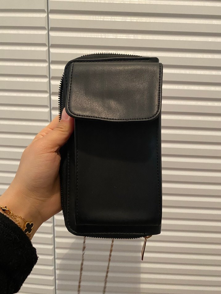 Siyah Deri Kadın Çanta - Görsel 2