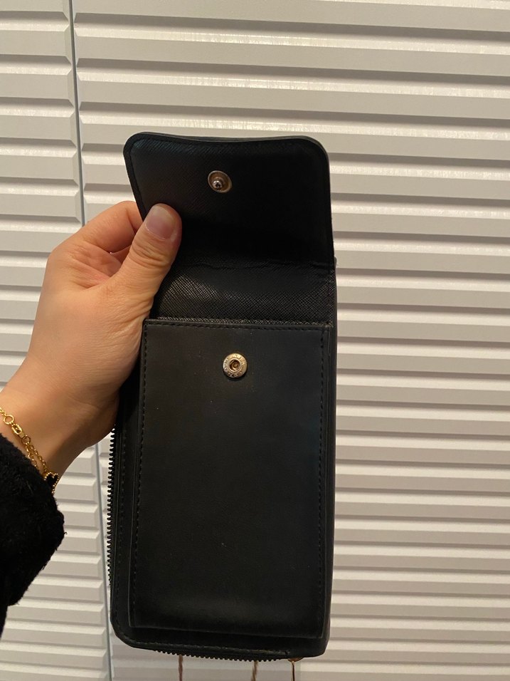 Siyah Deri Kadın Çanta - Görsel 3