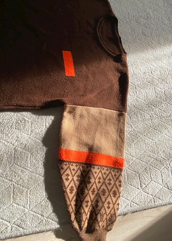 Kahverengi Kadın triko Kazak - Görsel 4