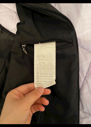 Siyah Fermuarlı Erkek Yelek - Görsel 4