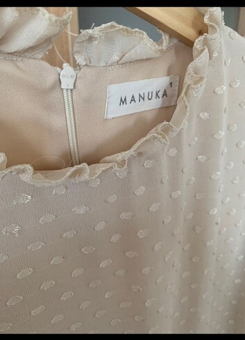 m Beden ten rengi Renk Manuka elbise