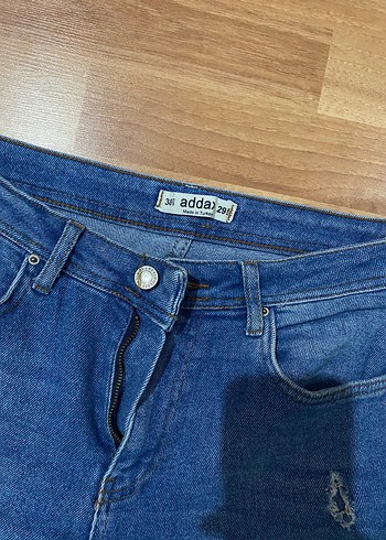 m Beden mavi Renk Parlak Mavi Regular Fit Kadın Denim Pantolon