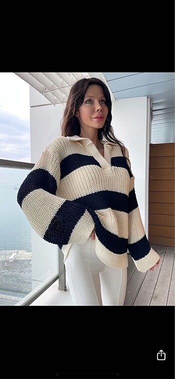 Zara çizgili kazak