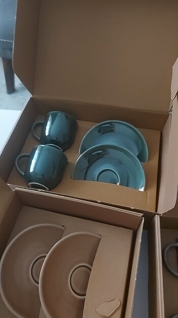  Beden yeşil Renk Madame coco kahve fincanı 