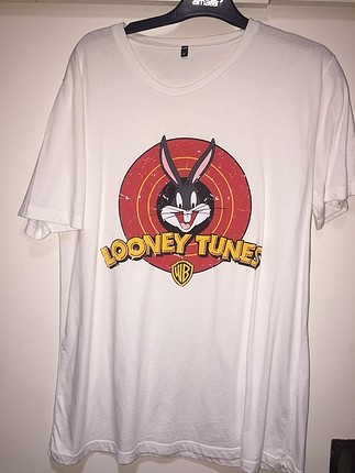 Bugs bunny tavşan tavşanlı baskılı uzun tshirt