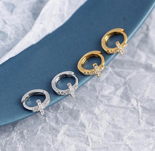  Beden Zirkon Taşlı Halka Piercing