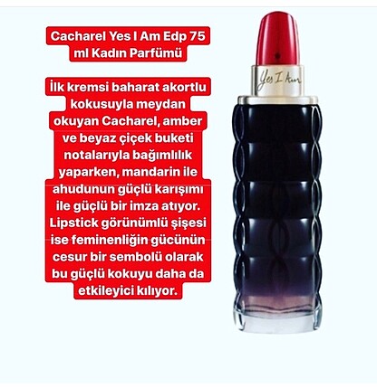 Cacharel yes I am edp 75 ml kadın parfümü