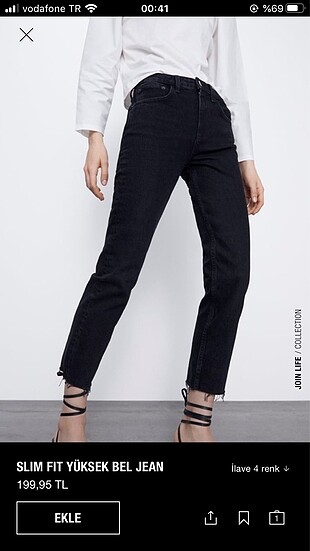 Siyah zara jean