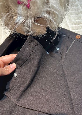 Kahverengi Kadın Kumaş Pantolon - Görsel 3