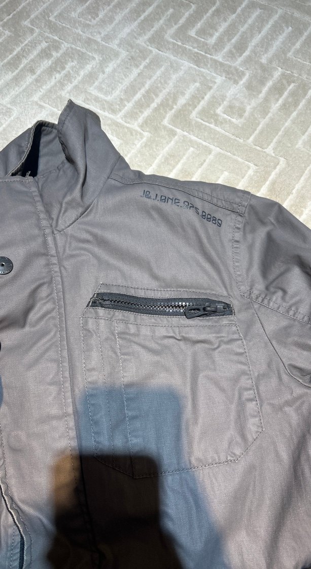 Gri Erkek Günlük Fermuarlı Ceket - Görsel 4