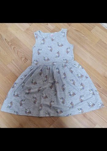 Kız Çocuk Desenli Pamuklu Elbiseler - Görsel 5