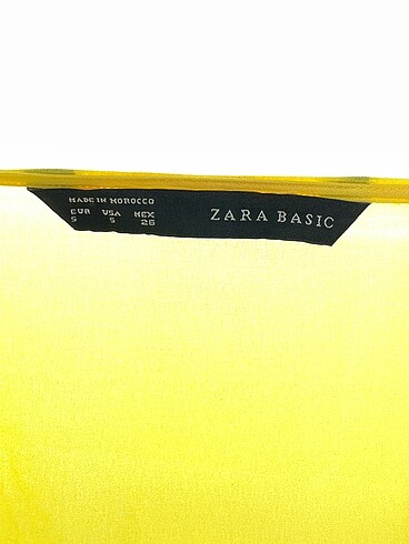 s Beden sarı Renk Zara Bluz %70 İndirimli.