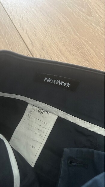 xs Beden Network lacivert kumaş pantolon