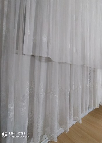 brillant sık pile tül perde - Görsel 4